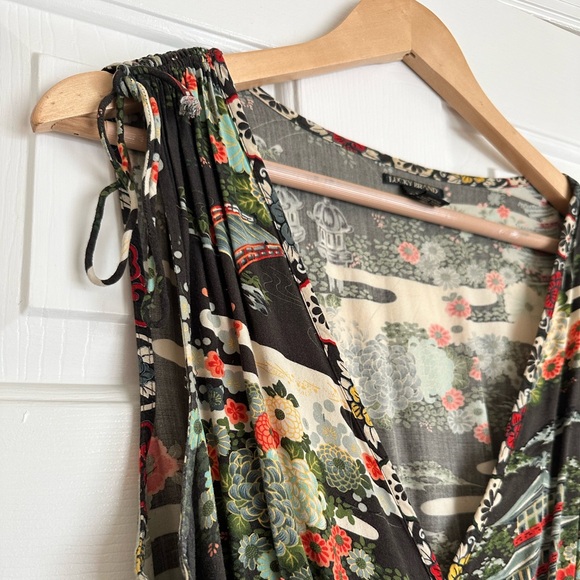 Lucky Brand Japanese Pagoda Print Dress - Picture 3 of 6